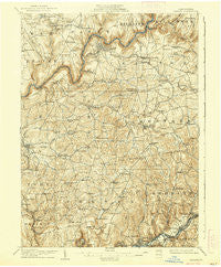 Clarion Pennsylvania Historical topographic map, 1:62500 scale, 15 X 15 Minute, Year 1907