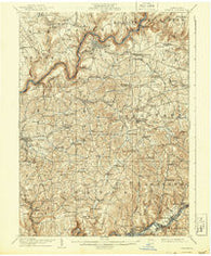 Clarion Pennsylvania Historical topographic map, 1:62500 scale, 15 X 15 Minute, Year 1907