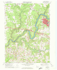 Clarion Pennsylvania Historical topographic map, 1:24000 scale, 7.5 X 7.5 Minute, Year 1969