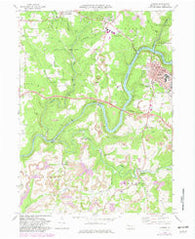 Clarion Pennsylvania Historical topographic map, 1:24000 scale, 7.5 X 7.5 Minute, Year 1969