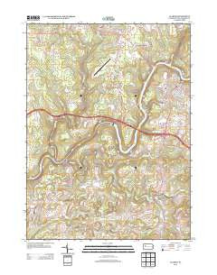 Clarion Pennsylvania Historical topographic map, 1:24000 scale, 7.5 X 7.5 Minute, Year 2013