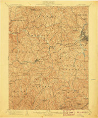 Claysville Pennsylvania Historical topographic map, 1:62500 scale, 15 X 15 Minute, Year 1907