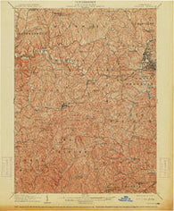 Claysville Pennsylvania Historical topographic map, 1:62500 scale, 15 X 15 Minute, Year 1907