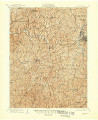 Claysville Pennsylvania Historical topographic map, 1:62500 scale, 15 X 15 Minute, Year 1907
