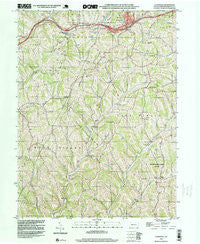 Claysville Pennsylvania Historical topographic map, 1:24000 scale, 7.5 X 7.5 Minute, Year 1998