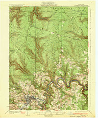 Clearfield Pennsylvania Historical topographic map, 1:62500 scale, 15 X 15 Minute, Year 1932