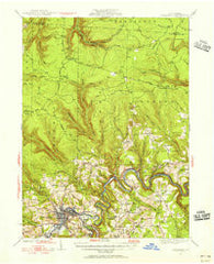 Clearfield Pennsylvania Historical topographic map, 1:62500 scale, 15 X 15 Minute, Year 1929