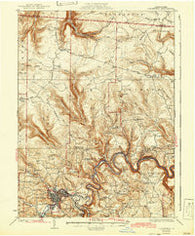 Clearfield Pennsylvania Historical topographic map, 1:62500 scale, 15 X 15 Minute, Year 1932