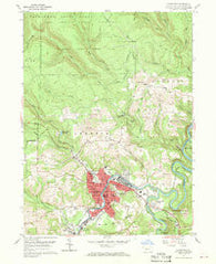 Clearfield Pennsylvania Historical topographic map, 1:24000 scale, 7.5 X 7.5 Minute, Year 1959