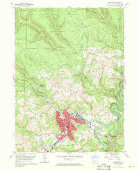 Clearfield Pennsylvania Historical topographic map, 1:24000 scale, 7.5 X 7.5 Minute, Year 1959