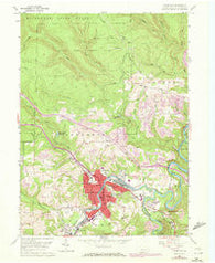 Clearfield Pennsylvania Historical topographic map, 1:24000 scale, 7.5 X 7.5 Minute, Year 1959
