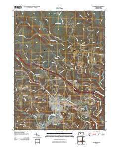 Clearfield Pennsylvania Historical topographic map, 1:24000 scale, 7.5 X 7.5 Minute, Year 2010