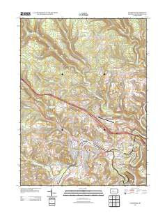 Clearfield Pennsylvania Historical topographic map, 1:24000 scale, 7.5 X 7.5 Minute, Year 2013