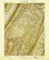 Clearville Pennsylvania Historical topographic map, 1:62500 scale, 15 X 15 Minute, Year 1931