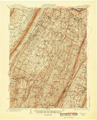 Clearville Pennsylvania Historical topographic map, 1:62500 scale, 15 X 15 Minute, Year 1931