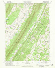 Clearville Pennsylvania Historical topographic map, 1:24000 scale, 7.5 X 7.5 Minute, Year 1967