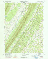 Clearville Pennsylvania Historical topographic map, 1:24000 scale, 7.5 X 7.5 Minute, Year 1967