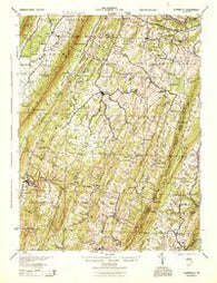 Clearville Pennsylvania Historical topographic map, 1:62500 scale, 15 X 15 Minute, Year 1944