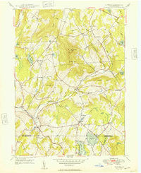 Clifford Pennsylvania Historical topographic map, 1:24000 scale, 7.5 X 7.5 Minute, Year 1949