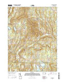 Clifford Pennsylvania Current topographic map, 1:24000 scale, 7.5 X 7.5 Minute, Year 2016