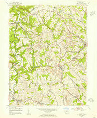 Clinton Pennsylvania Historical topographic map, 1:24000 scale, 7.5 X 7.5 Minute, Year 1954