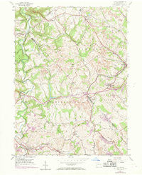Clinton Pennsylvania Historical topographic map, 1:24000 scale, 7.5 X 7.5 Minute, Year 1954