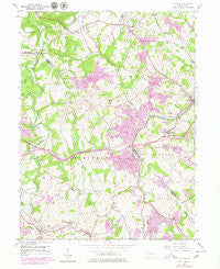 Clinton Pennsylvania Historical topographic map, 1:24000 scale, 7.5 X 7.5 Minute, Year 1954