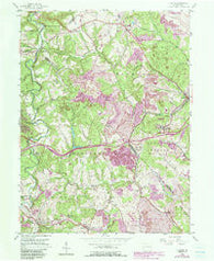 Clinton Pennsylvania Historical topographic map, 1:24000 scale, 7.5 X 7.5 Minute, Year 1954