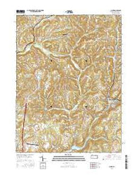 Clymer Pennsylvania Current topographic map, 1:24000 scale, 7.5 X 7.5 Minute, Year 2016