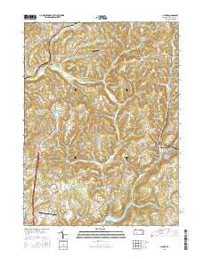 Clymer Pennsylvania Current topographic map, 1:24000 scale, 7.5 X 7.5 Minute, Year 2016