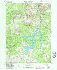 Coalport Pennsylvania Historical topographic map, 1:24000 scale, 7.5 X 7.5 Minute, Year 1961