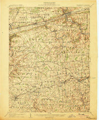 Coatesville Pennsylvania Historical topographic map, 1:62500 scale, 15 X 15 Minute, Year 1906