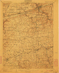 Coatesville Pennsylvania Historical topographic map, 1:62500 scale, 15 X 15 Minute, Year 1906