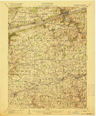 Coatesville Pennsylvania Historical topographic map, 1:62500 scale, 15 X 15 Minute, Year 1906