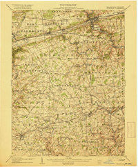 Coatesville Pennsylvania Historical topographic map, 1:62500 scale, 15 X 15 Minute, Year 1906
