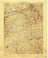 Coatesville Pennsylvania Historical topographic map, 1:62500 scale, 15 X 15 Minute, Year 1906