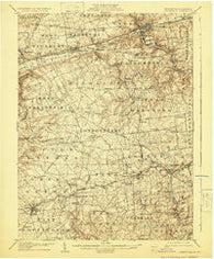 Coatesville Pennsylvania Historical topographic map, 1:62500 scale, 15 X 15 Minute, Year 1906