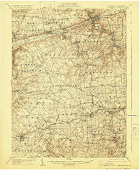Coatesville Pennsylvania Historical topographic map, 1:62500 scale, 15 X 15 Minute, Year 1906