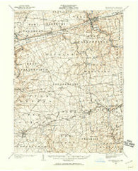 Coatesville Pennsylvania Historical topographic map, 1:62500 scale, 15 X 15 Minute, Year 1904