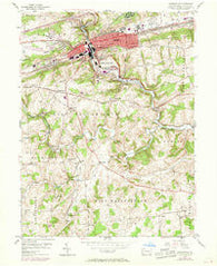 Coatesville Pennsylvania Historical topographic map, 1:24000 scale, 7.5 X 7.5 Minute, Year 1953