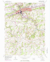 Coatesville Pennsylvania Historical topographic map, 1:24000 scale, 7.5 X 7.5 Minute, Year 1953