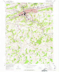 Coatesville Pennsylvania Historical topographic map, 1:24000 scale, 7.5 X 7.5 Minute, Year 1953