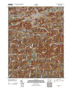 Coatesville Pennsylvania Historical topographic map, 1:24000 scale, 7.5 X 7.5 Minute, Year 2010