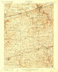 Coatesville Pennsylvania Historical topographic map, 1:62500 scale, 15 X 15 Minute, Year 1906