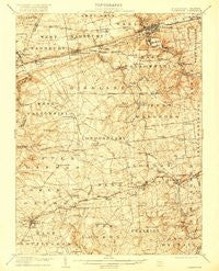 Coatesville Pennsylvania Historical topographic map, 1:62500 scale, 15 X 15 Minute, Year 1906