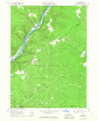Cobham Pennsylvania Historical topographic map, 1:24000 scale, 7.5 X 7.5 Minute, Year 1966