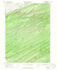 Coburn Pennsylvania Historical topographic map, 1:24000 scale, 7.5 X 7.5 Minute, Year 1968