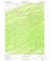 Coburn Pennsylvania Historical topographic map, 1:24000 scale, 7.5 X 7.5 Minute, Year 1968