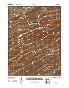 Coburn Pennsylvania Historical topographic map, 1:24000 scale, 7.5 X 7.5 Minute, Year 2010
