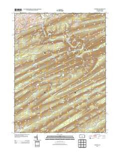 Coburn Pennsylvania Historical topographic map, 1:24000 scale, 7.5 X 7.5 Minute, Year 2013